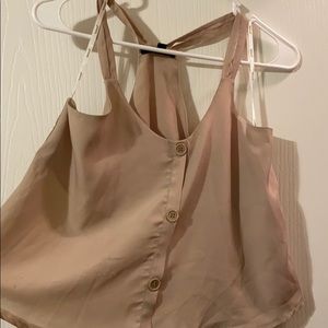 Light brown crop top